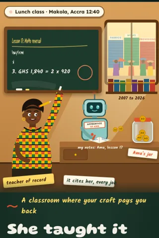 Apprentice Ledger, first screen of the live demo