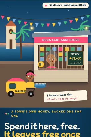 Barangay, first screen of the live demo