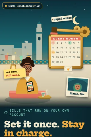 Bill Autopilot, first screen of the live demo