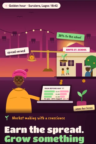 Spread for Good, first screen of the live demo
