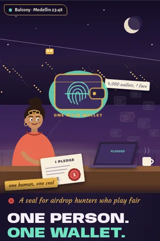 One Wallet Pledge, first screen of the live demo