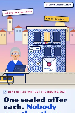 Sealed Rent, first screen of the live demo