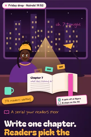 Chapter Drop, first screen of the live demo